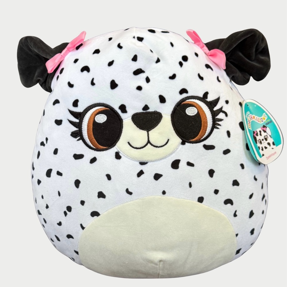 Squishmallow Dominique The Dalmatian Claire's Exclusive 12” NWT 💜BOGO